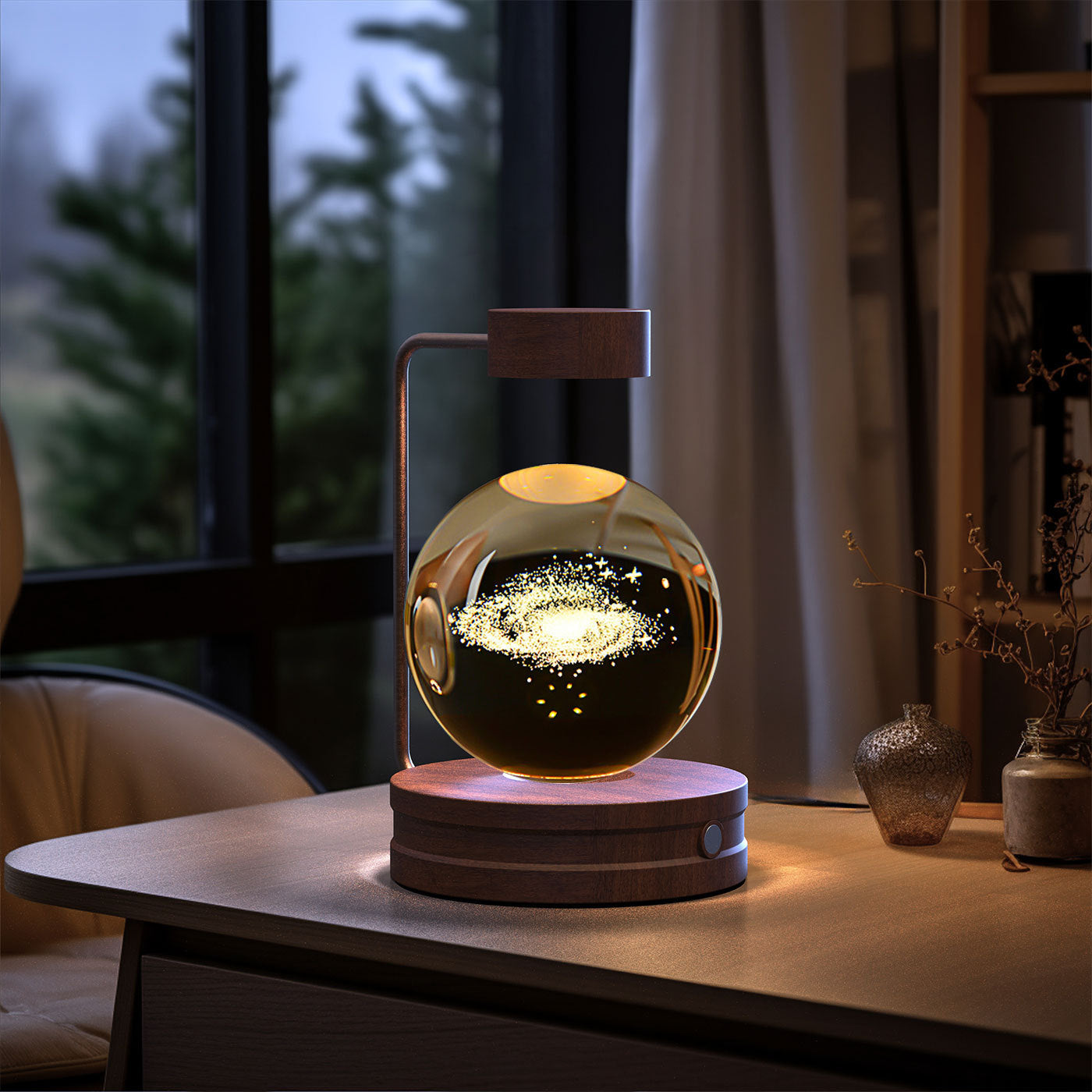 Crystal Ball USB Power Warm Bedside Light Birthday Gift Night Lamp